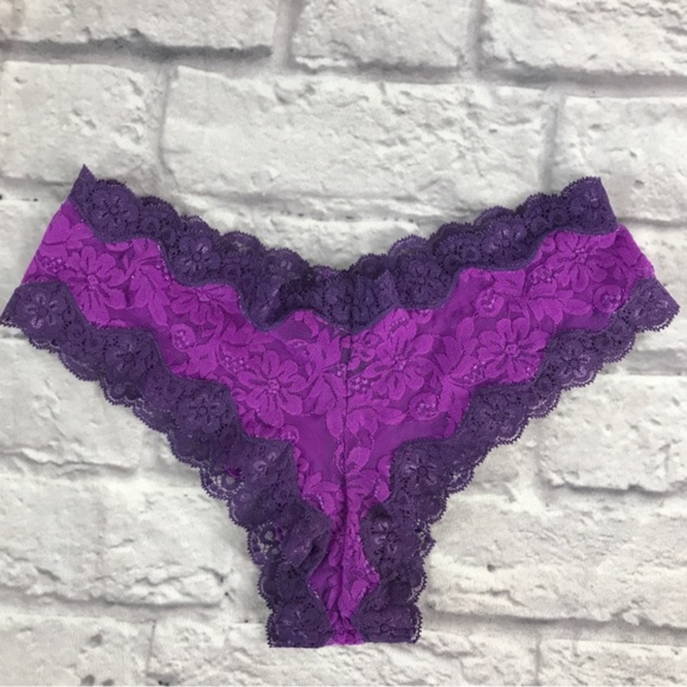 Vintage Sexy Little Things Victoria’s Secret Lace‎ Cheeky Violet/Purple CTRR